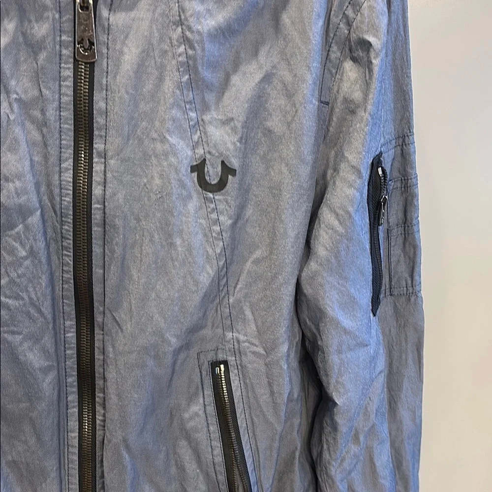 True Religion Men's Grey Bomber Jacket